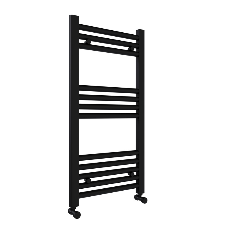 Product Image for Black Straight Towel Rail 400 x 800