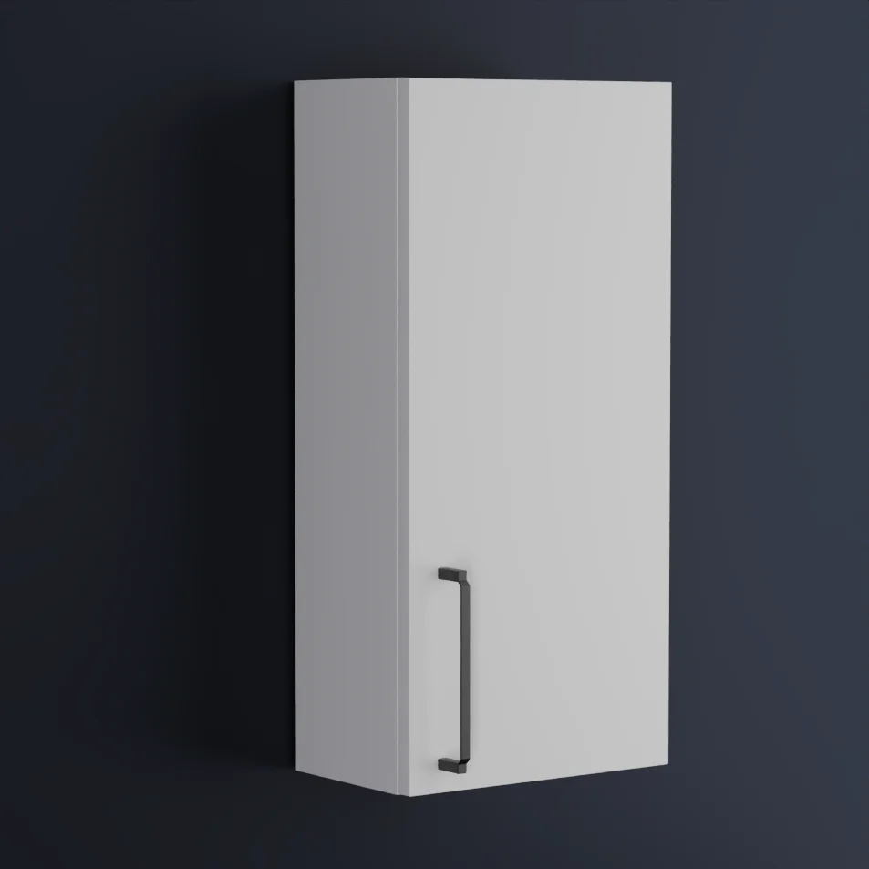 Main Product Image for Oliver Matt White 300mm Wall Cabinet with Shaker Door (Slim & Standard)
