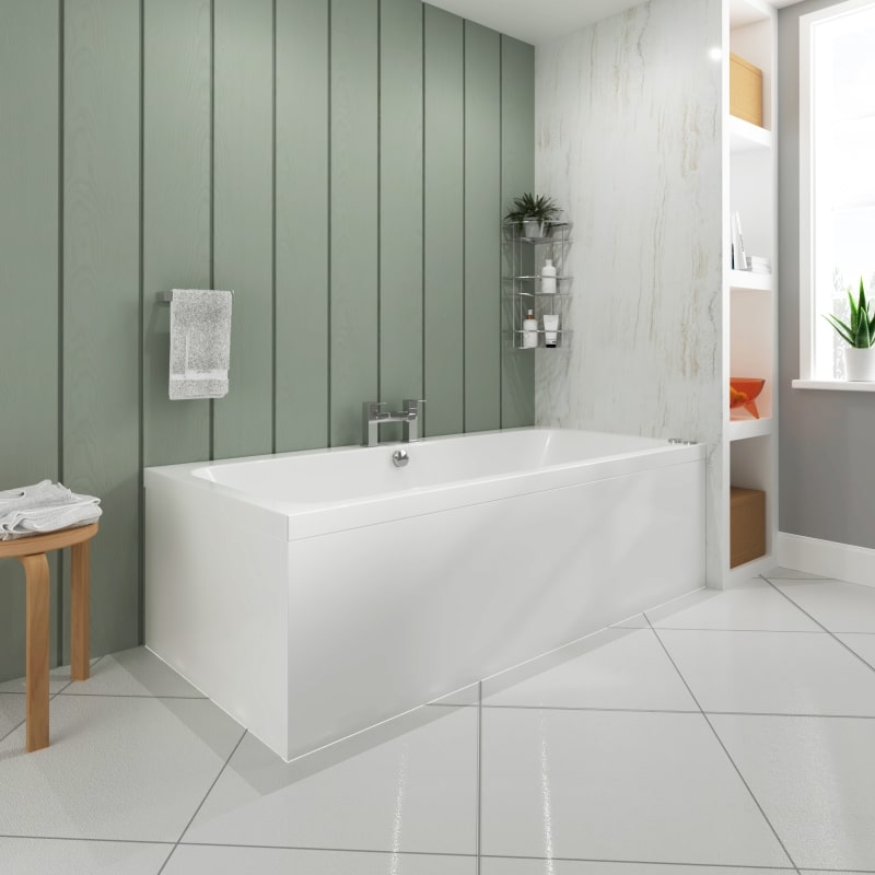 Vernwy Whirlpool Bath 1700 x 800 Double Ended Bathroom City