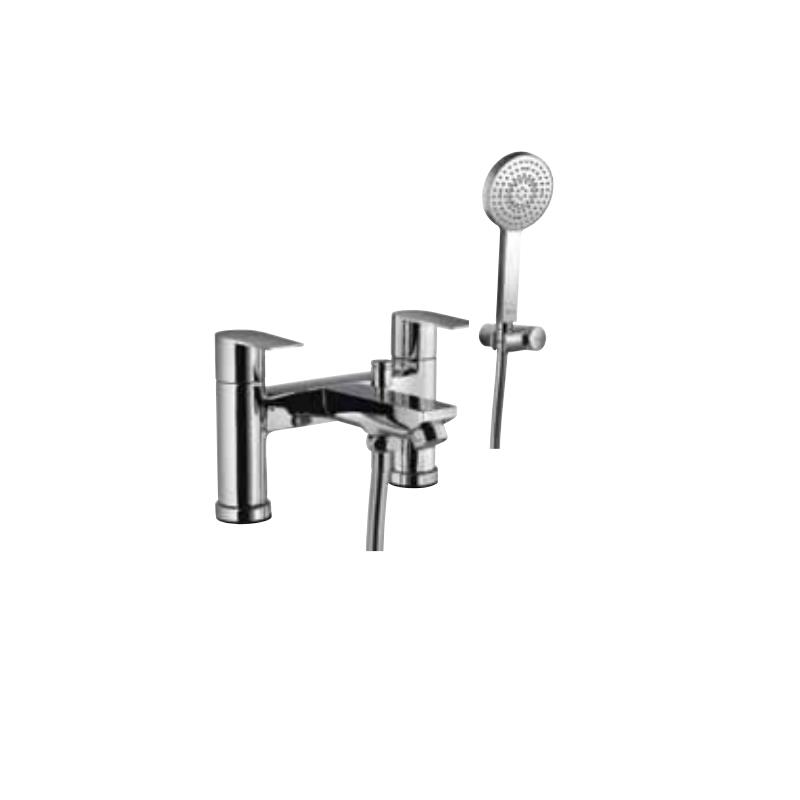 Aria 2 Hole H Type Bath and Shower Mixer with Shower Kit Buy Online At