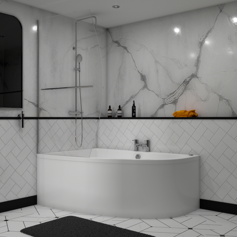 roll top bath corner