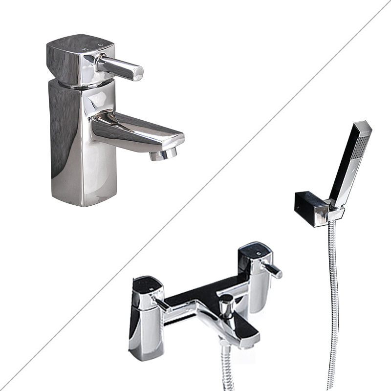 Concept Basin Mono Mixer + Bath Shower Mixer Tap