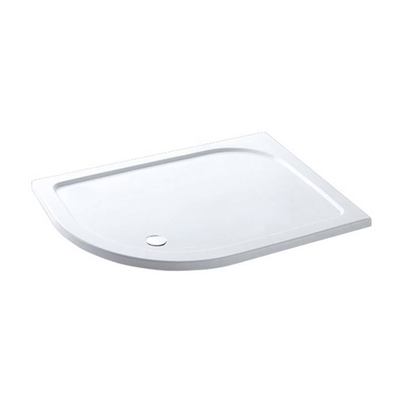 Volente 1300 x 800 RH offset Quad ABS stone resin White
