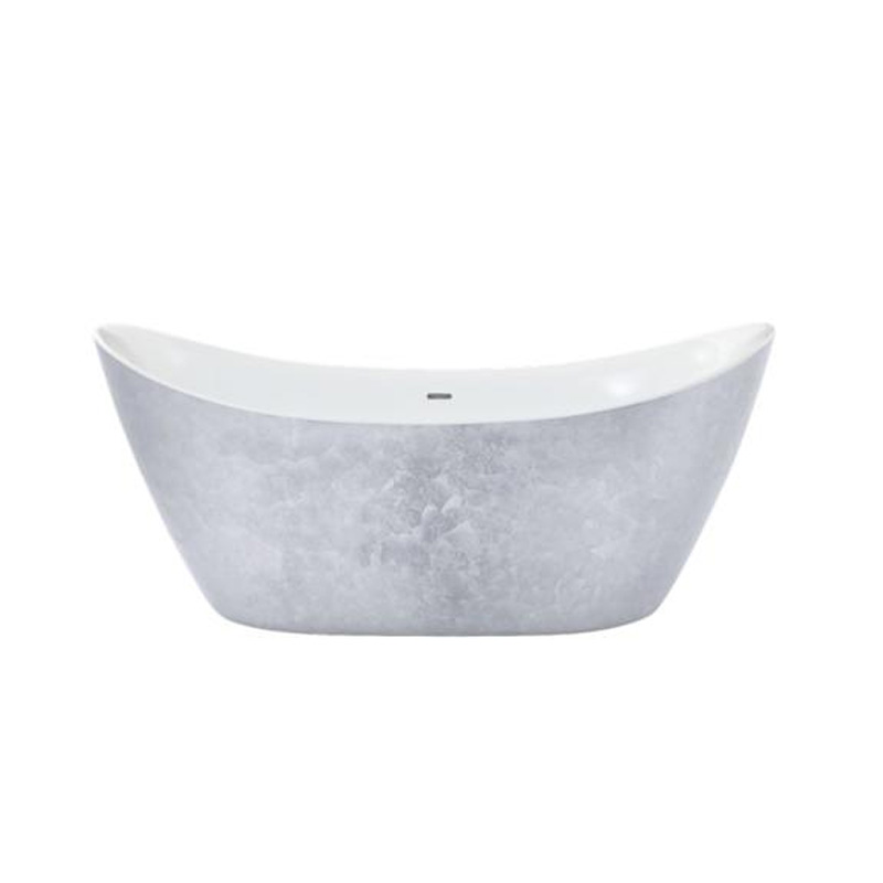 Hylton FS Acrylic Bath Stainless Steel Effect
