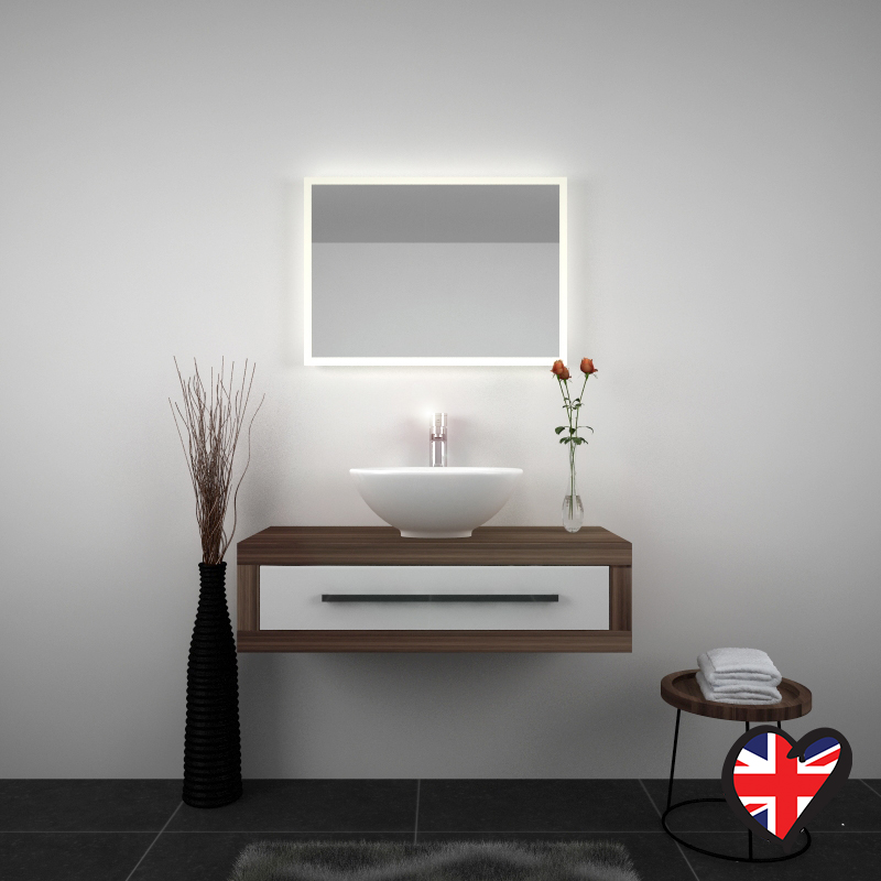GEO LUC 900 WALL HUNG DRAW BOX BROWN WHITE