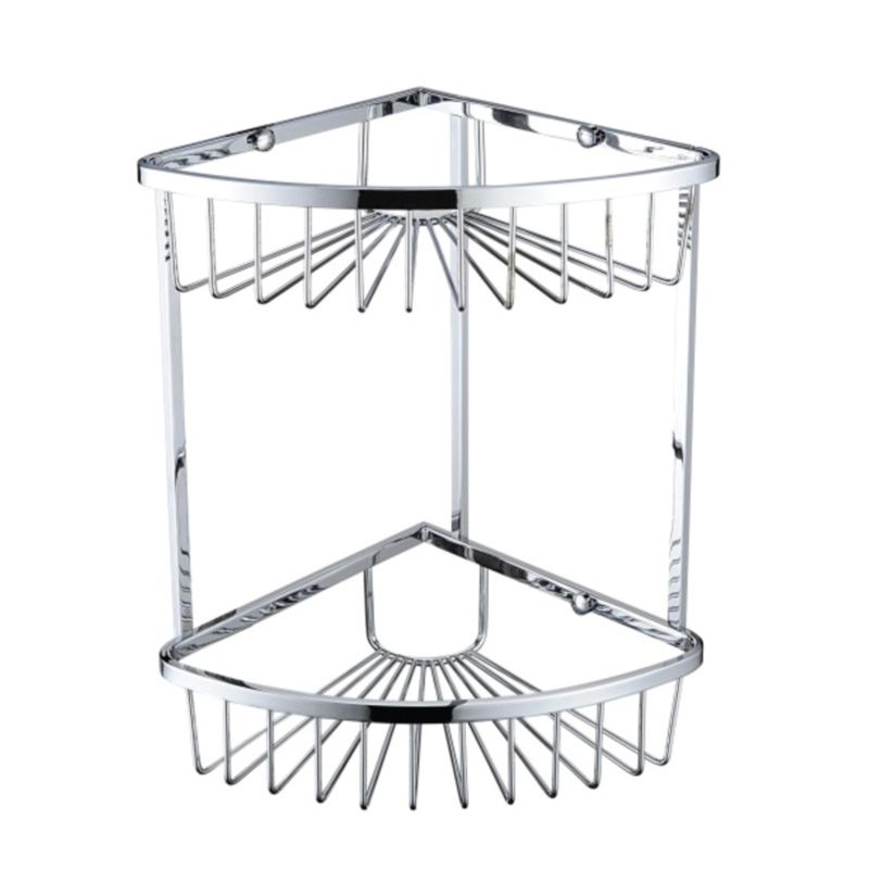 Heritage 2 Tier Wire Basket Chrome
