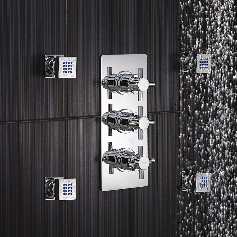 Chrome Tec Xhead Thermo Triple Valve