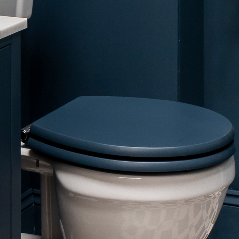 STIFFKEY BLUE FITZROY TRADITIONAL TOILET SEAT