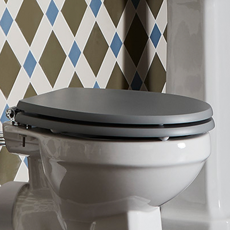 PLUMMETT GREY FITZROY TRADITIONAL TOILET SEAT