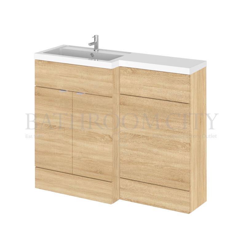Natural Oak 1100mm Combination - FD - LH