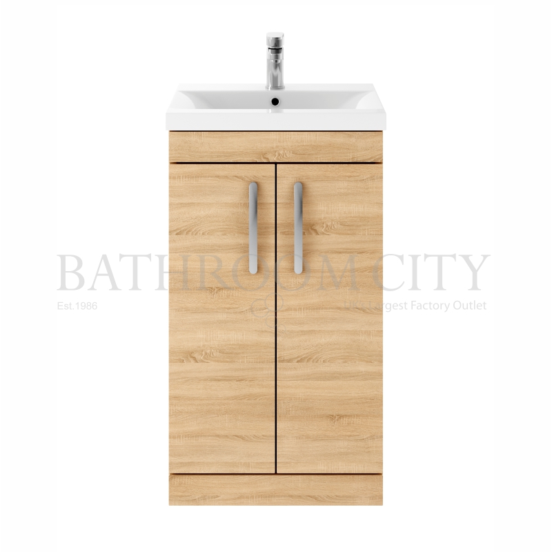500 Vanity With Basin A Natural Oak