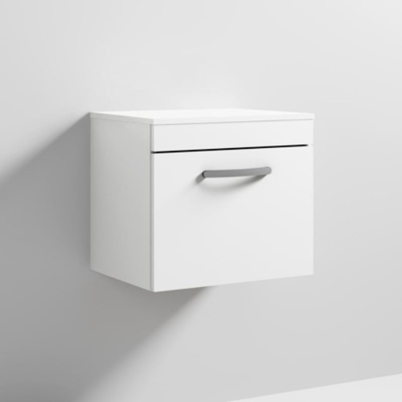 500 Vanity With Worktop white
