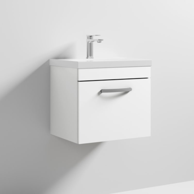 500 Vanity With Basin A white