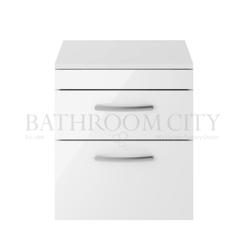 500 Vanity With Worktop White