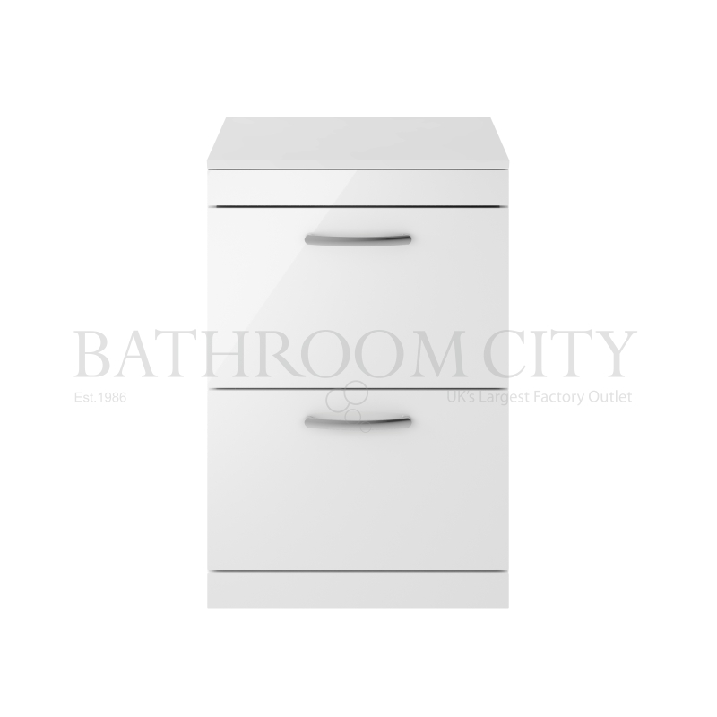 600 Vanity With Worktop White