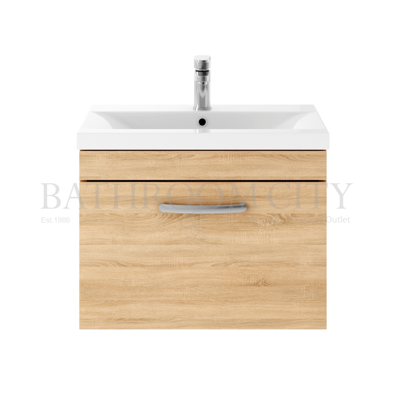 600 Vanity With Basin A Natural Oak