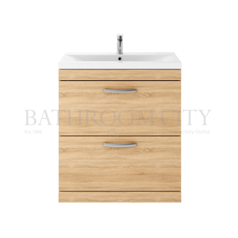 800 Vanity With Basin A Natural Oak
