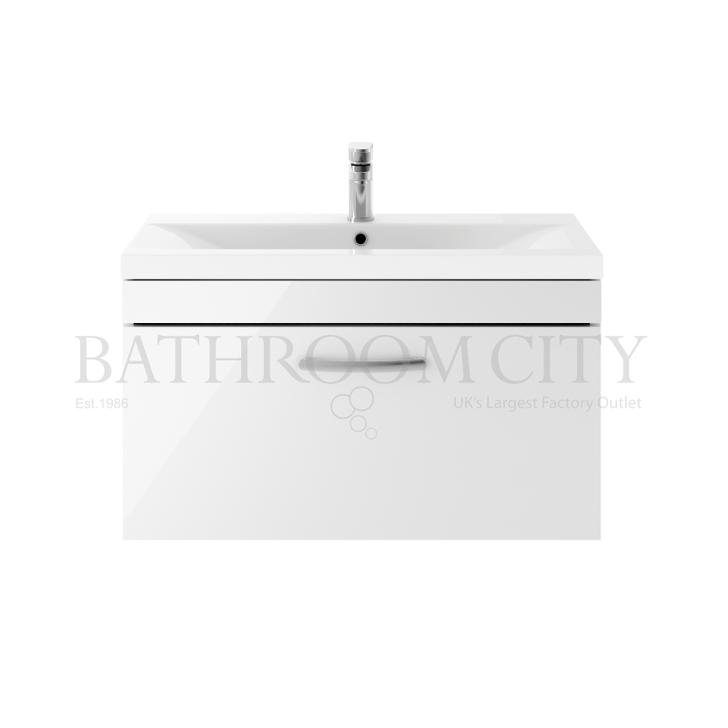800 Vanity With Basin B White