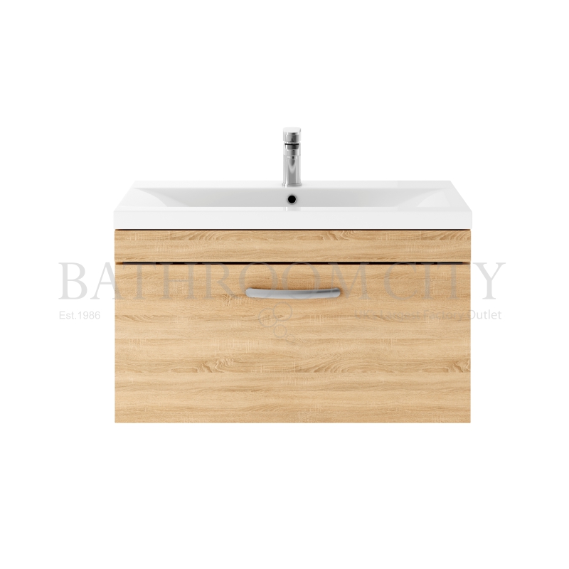 800 Vanity With Basin A Natural Oak
