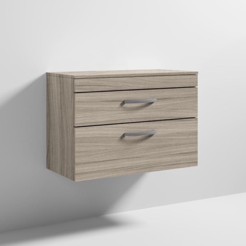 800 Vanity With Worktop Drift wood