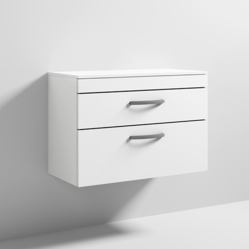 800 Vanity With Worktop White