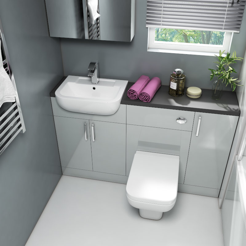 Oliver Fitted Suite: Dove Grey