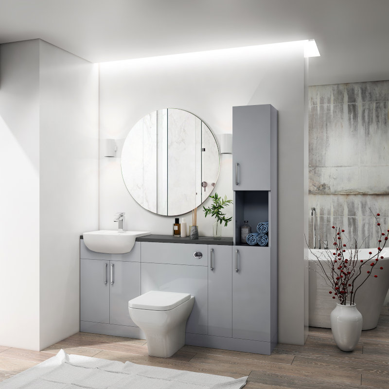Oliver Fitted Suite: Dove Grey