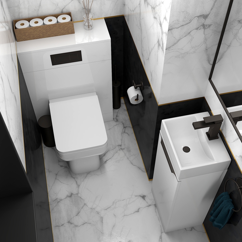 Jivana 325 Suite | Black Handles, Tap & Waste