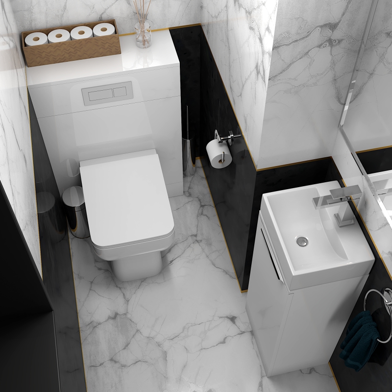 Jivana 325 Suite | Chrome Handles, Tap & Waste