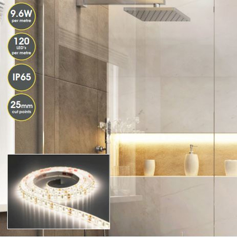 LED Strip: 9.6W, Natural White, 1 Metre