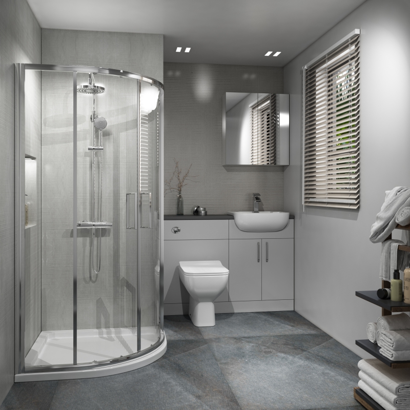 Oliver Fitted Suite: Dove Grey