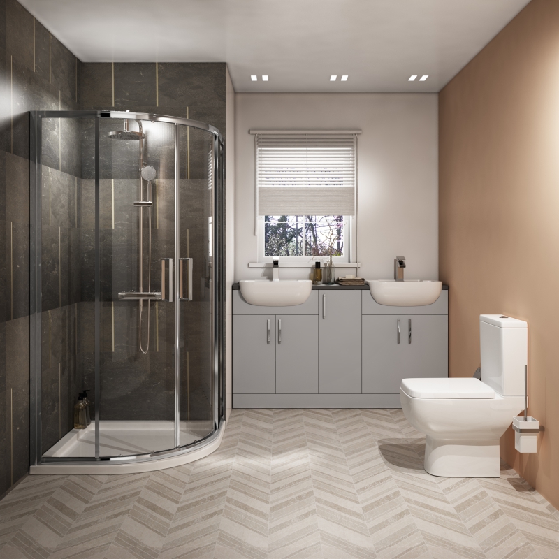 Oliver Fitted Suite: Dove Grey