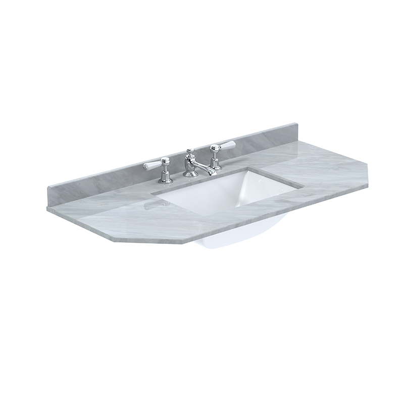 1000 Earls Grey Vanity Unit | 3 Taphole | Grey Marble Top