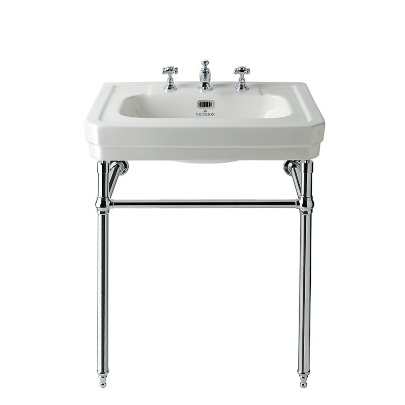 640 Basin with Ornate Washstand | 3 Taphole