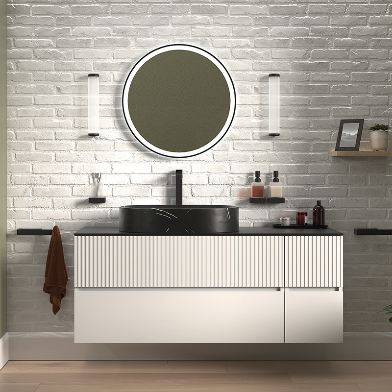 Vanity Unit | Black Tall Tap & Waste