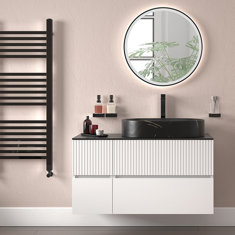 Vanity Unit | Black Tall Tap & Waste