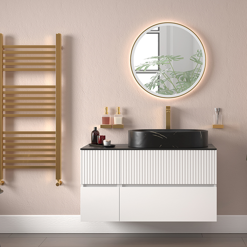 Vanity Unit | Gold Tall Tap & Waste