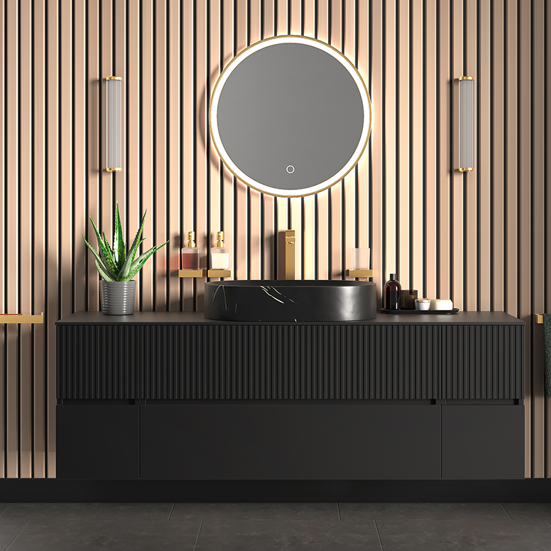 Vanity Unit | Gold Tall Tap & Waste