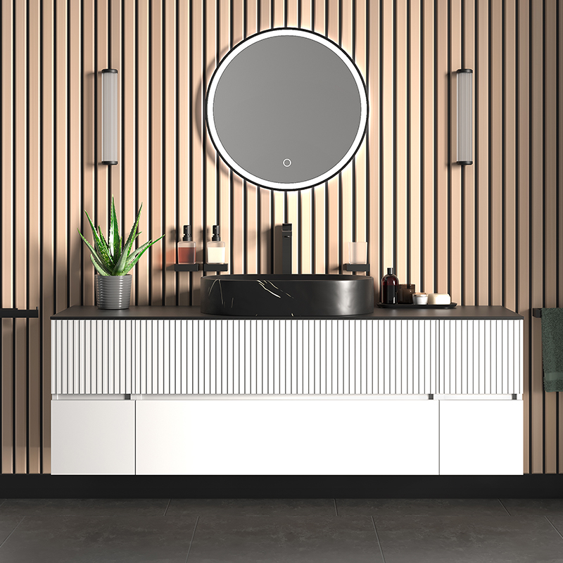 Vanity Unit | Black Tall Tap & Waste