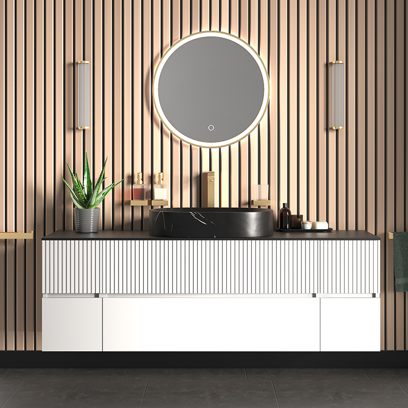 Vanity Unit | Gold Tall Tap & Waste