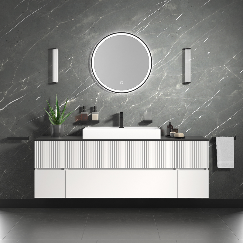 Vanity Unit | Black Tall Tap & Waste