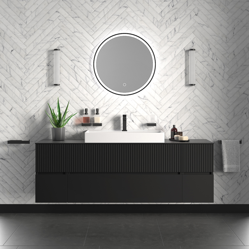 Vanity Unit | Black Basin Tap & Waste