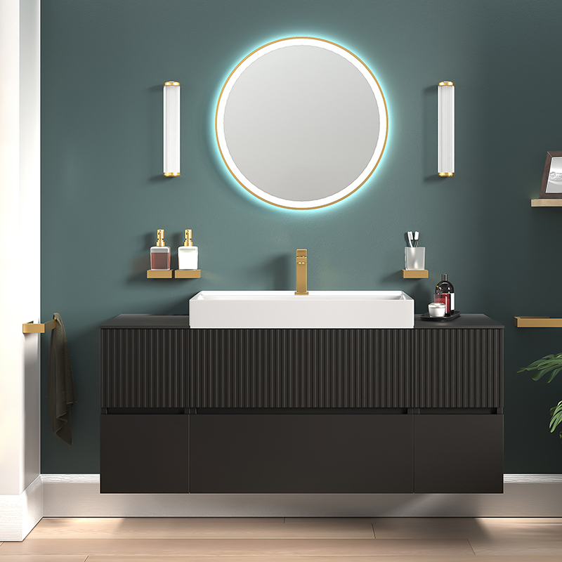 Vanity Unit | Gold Basin Tap & Waste