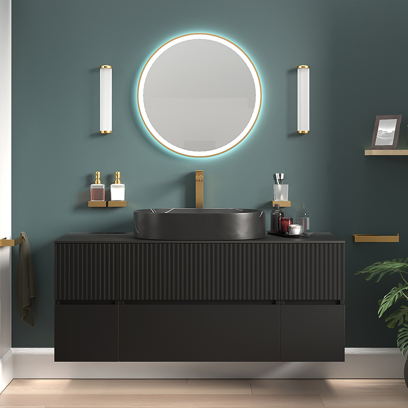 Vanity Unit | Gold Tall Tap & Waste
