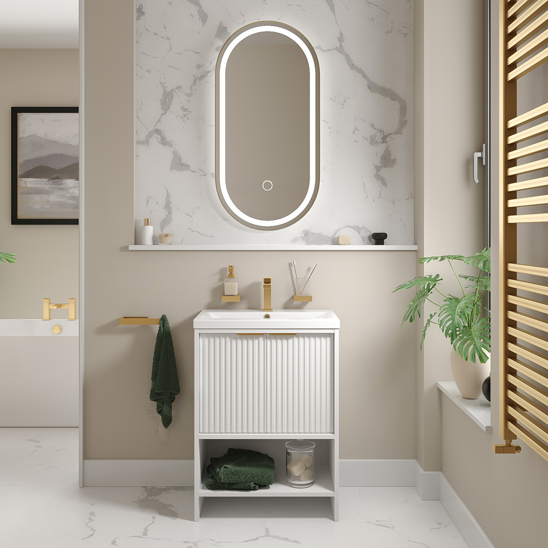 Vanity Unit | Gold Handle, Tap & Waste