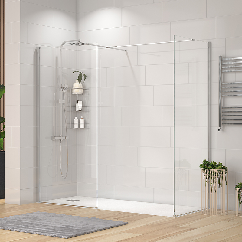 Radiant Walk-in with White Slate Tray: 2000 x 900mm