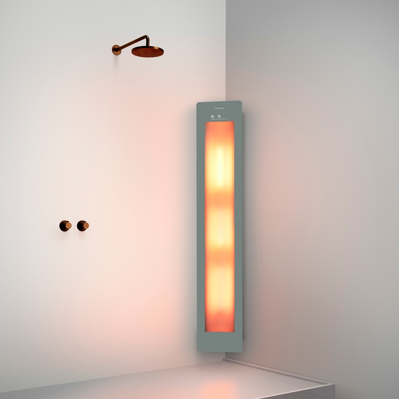 Option image for Sunshower Large One in Grey for Corner Installation