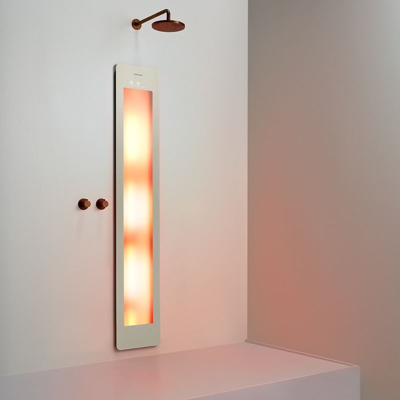 Option image for Sunshower Large One in Sand White for Built-in Installation