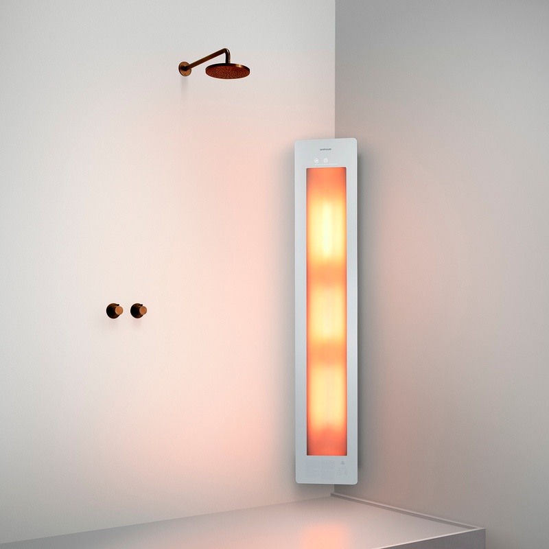 Option image for Sunshower Large One in White for Corner Installation
