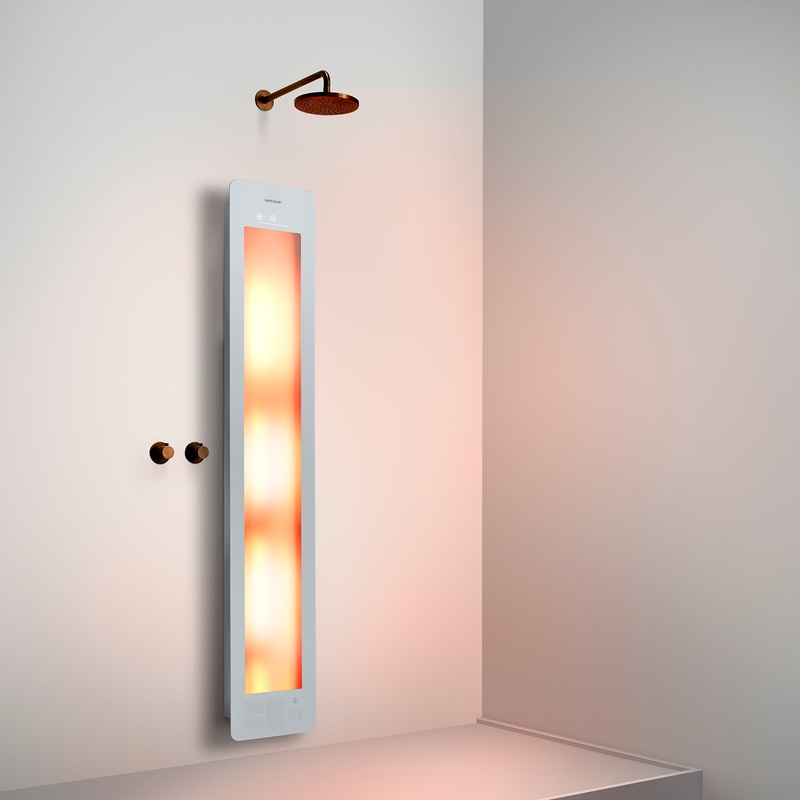 Option image for Sunshower Large One in White for Flat Wall Installation